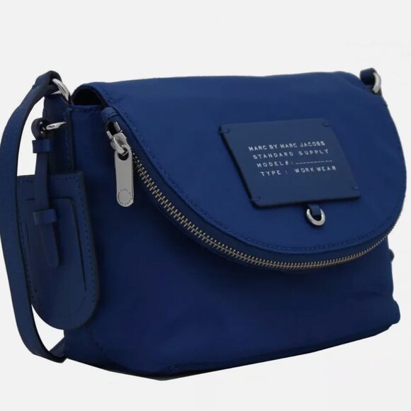 Marc by Marc Jacobs Preppy Legend Natasha Nylon Crossbody Bag Purse- True Blue - Picture 8 of 8